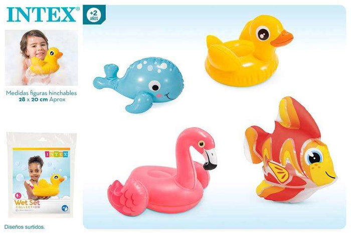Intex Animaux gonflables pour enfants, 28x20 cm, PVC, à partir de 2 ans, modèles assortis
