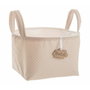 BigBuy Kids Panier Marron avec anses et motif petits pois