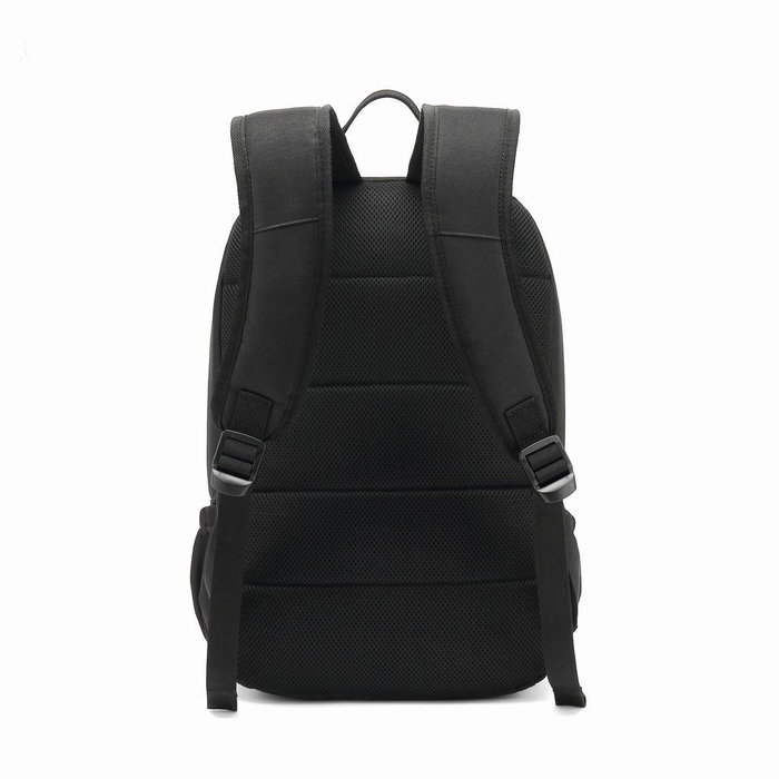 Coolbox Mochila pour ordinateur portable 15.6 pouces imperméable avec compartiment rembourré, poche pour tablette et smartphone, noire