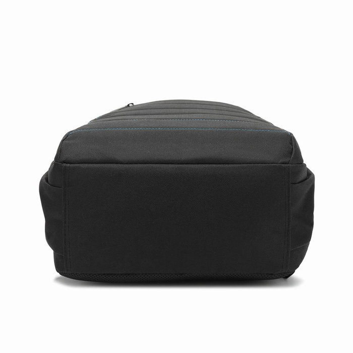 Coolbox Mochila pour ordinateur portable 15.6 pouces imperméable avec compartiment rembourré, poche pour tablette et smartphone, noire