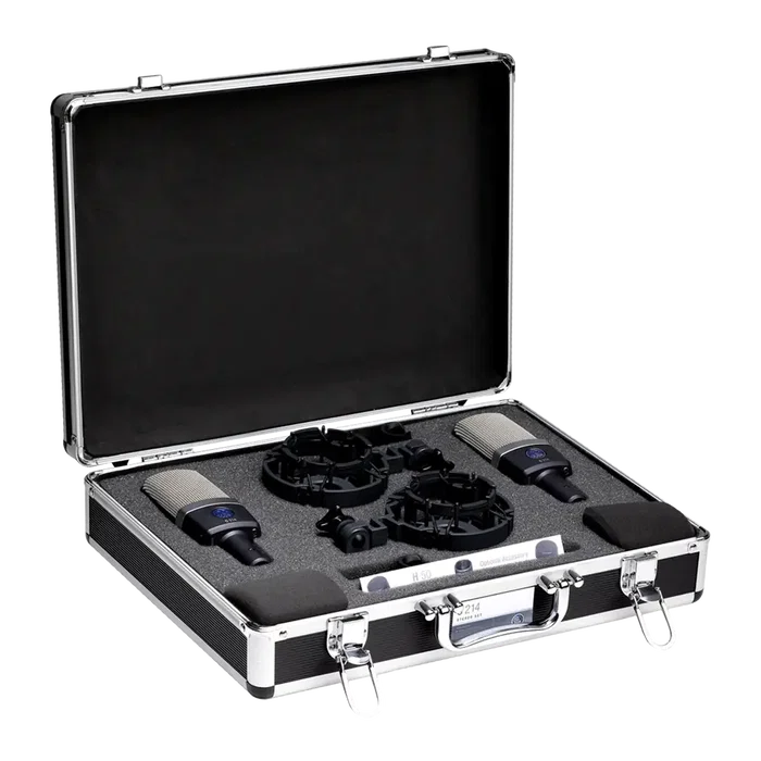 AKG C214 Set de 2 Microphones Condensateur Stéréo Grande Diaphragme