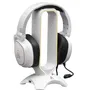 The G-Lab K-STAND RADO - Support pour casque gaming avec rétroéclairage RGB USB 7 couleurs - Blanc