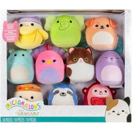 Jazwares Coffret peluches miniatures Micromallows - 10 pièces - 6,5 cm