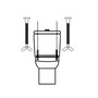 WOLFPACK LINEA PROFESIONAL Kit Sanitaire Cisterna / Inodo 6x90 (2 Pièces)
