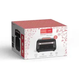 Livoo Friteuse sans huile et grill Marmiton DOC305, 6 L, 1500-1700 W, 2 en 1, 8 programmes, 4 réglages, thermostat 50-230°C, minuterie 2 h