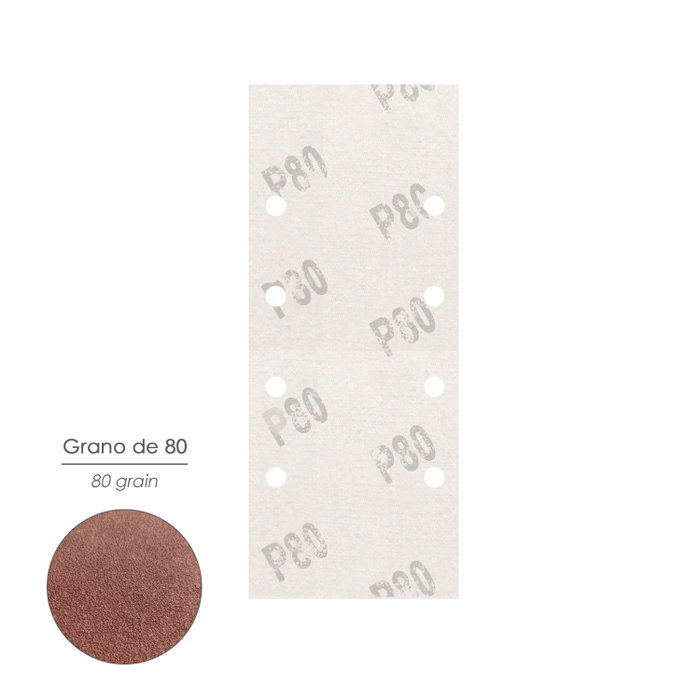 WOLFPACK LINEA PROFESIONAL Papier abrasif LO140 Grain 80, 10 pièces