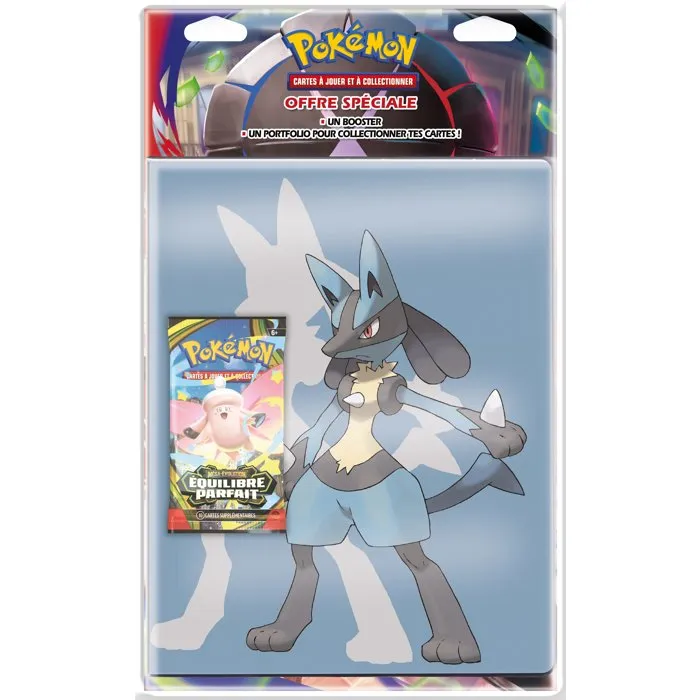 Pokémon - Cahier range-cartes 180 cartes + Booster extension Équilibre Parfait ME03 - 2 modèles aléatoires