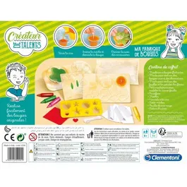 Clementoni - Créateur de Talents - Coffret Créatif Ma Fabrique à Bougies - Kit Loisirs Créatifs pour Enfants dès 8 Ans