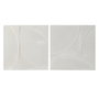 Décoration murale Home ESPRIT Blanc Moderne 80 x 4 x 80 cm (2 Unités)