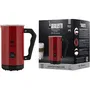 Bialetti Mousseur à lait électrique 300 ml Rouge Modèle MKF02 pour mousse généreuse et veloutée