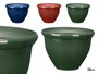 Ibergarden Pot de Fleurs Rond 20 cm Plastique PP Couleurs Variées (Set de 24)