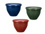 Ibergarden Pot de Fleurs Rond 20 cm Plastique PP Couleurs Variées (Set de 24)