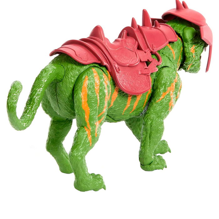 Mattel - Masters of the Universe - Figurine Battle Cat (MOTU) - Tigre mécanique avec sons et action de morsure - Inspirée du film - Figurine d'action pour enfants à partir de 4 ans