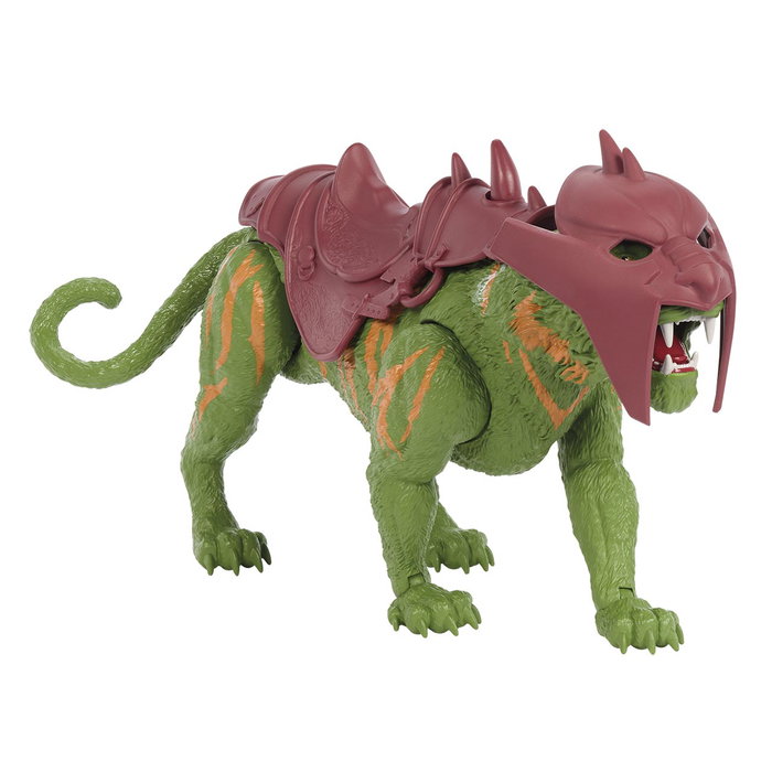 Mattel - Masters of the Universe - Figurine Battle Cat (MOTU) - Tigre mécanique avec sons et action de morsure - Inspirée du film - Figurine d'action pour enfants à partir de 4 ans