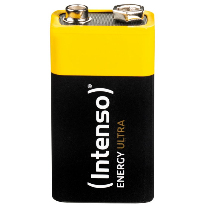Intenso 7501451 Pile Alcaline 9V Ultra 6LR61 - Haute Capacité 560 mAh, Idéale pour Détecteurs de Fumée et Jouets Intenso 7501451 Pile Alcaline 9V Ultra 6LR61 - Haute Capacité 560 mAh, Idéale pour Détecteurs de Fumée et Jouets
