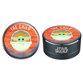 ERT GROUP Enceinte Portable Bluetooth Baby Yoda The Mandalorian Star Wars - Design Compact Aluminium, Radio FM, Entrée Carte Mémoire, Microphone Intégré
