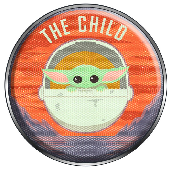 ERT GROUP Enceinte Portable Bluetooth Baby Yoda The Mandalorian Star Wars - Design Compact Aluminium, Radio FM, Entrée Carte Mémoire, Microphone Intégré