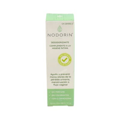 Devicare Nodorin Spray Désodorisant Intime 30 ml – Antiséptique Incontinence Urinaire Devicare Nodorin Spray Désodorisant Intime 30 ml – Antiséptique Incontinence Urinaire