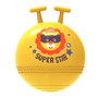 DEQUBE Fisher Price Ballon Sauteur avec Assise Peluche 42 cm Jaune - Inclut Pompe à Pied pour Enfants à Partir de 18 Mois
