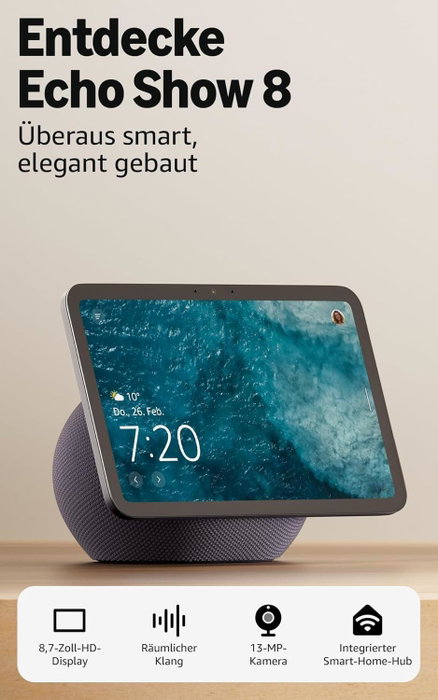Amazon Echo Show 8 2025 - Gris Graphite