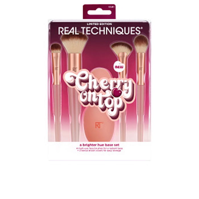 Real Techniques Set de Pinceaux de Maquillage A Brighter Hue 6 Pièces avec Housses en Silicone Real Techniques Set de Pinceaux de Maquillage A Brighter Hue 6 Pièces avec Housses en Silicone