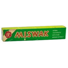 DABUR Dentifrice Miswak 120G + 50G - Tube et recharge de dentifrice aux extraits naturels de Miswak
