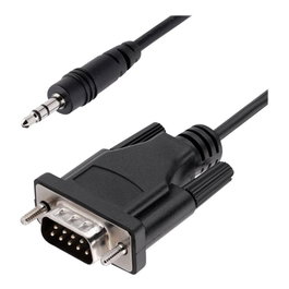 Startechcom Câble Série RS232 DB9 Mâle vers Jack 3.5 mm Mâle 1 m