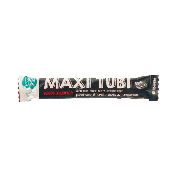 TERRASANA REGALIZ dulce maxi tubi 28g, lot de 24 unités, VEGAN TERRASANA REGALIZ dulce maxi tubi 28g, lot de 24 unités, VEGAN