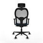 Piqueras y Crespo Chaise de Bureau 1D036N2 Bleu clair