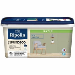 Ripolin Peinture Esprit Deco Multi-supports Vert Gaspesie Satin 2,5 L