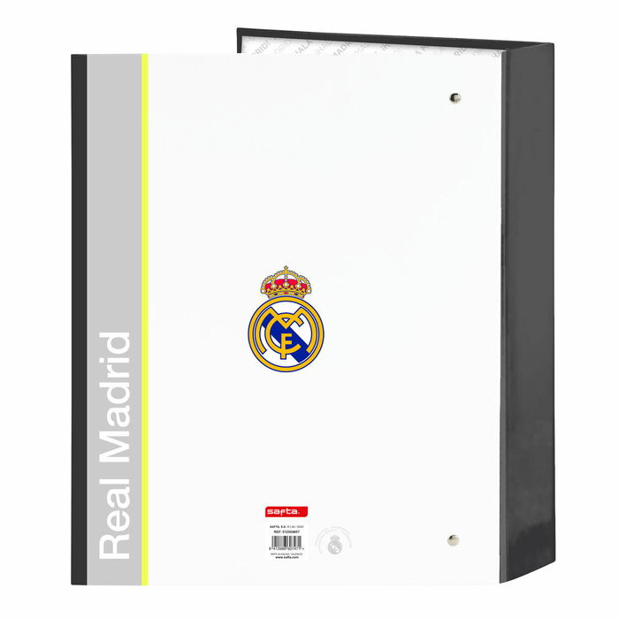 Reliure à anneaux Real Madrid C.F. Blanc A4 27 x 33 x 6 cm