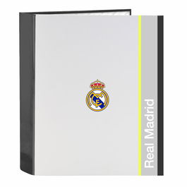 Reliure à anneaux Real Madrid C.F. Blanc A4 27 x 33 x 6 cm