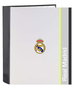 Safta - Classeur grand format à 4 anneaux 35mm lanière large Real Madrid équipement 25/26 - 27x33x6 cm, âge min. 3 ans