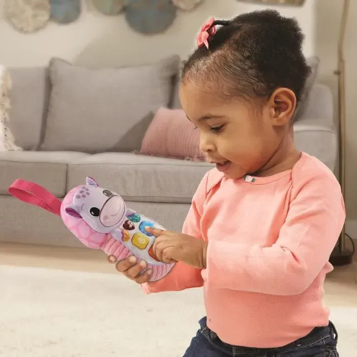 VTech Allô Bébé Toudoux - Téléphone interactif sensoriel en forme d'hippopotame - Jouet d'éveil pour bébé de 6 à 36 mois