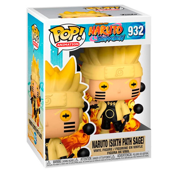 Funko POP Naruto - Naruto Sage des Six Chemins - Figurine Vinyle 9 cm avec Fenêtre de Présentation