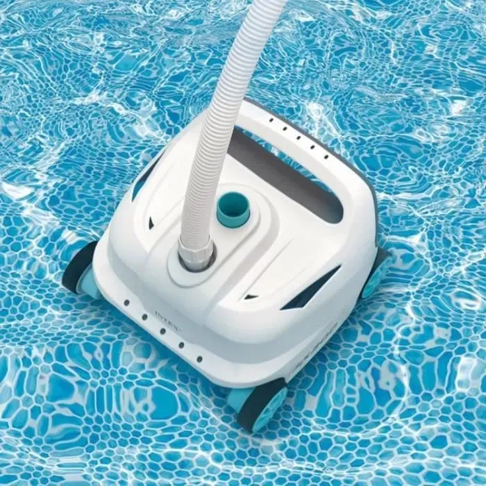 Intex 28005EX Robot Aspirateur de Piscine Fond et Parois ZX300 pour Piscine Tubulaire, Compatible avec Buse de Refoulement, Débit Min. 6m³/h