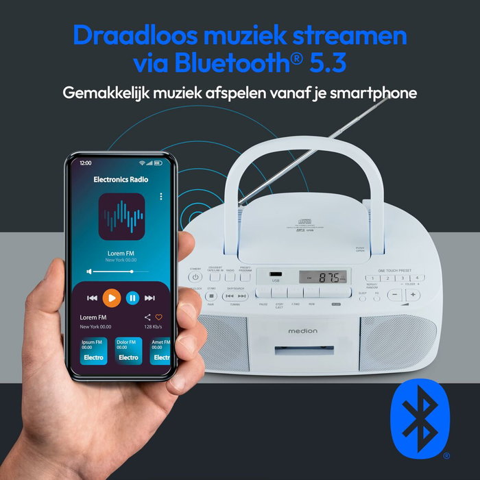 Medion Radio CD K7 - Bleu Medion Radio CD K7 - Bleu