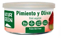 NATURGREEN Pâté aux poivrons et olives bio 125 g