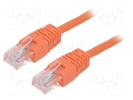 GEMBIRD Câble Ethernet Patch cord Cat 5e U/UTP Orange 1m RJ45