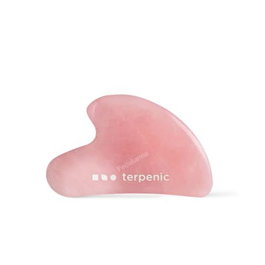TERPENIC Gua Sha en pierre de quartz rose