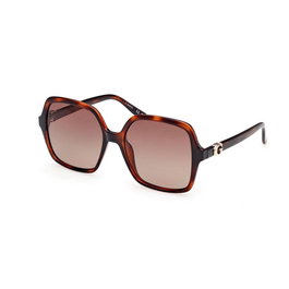 GUESS GU00190 Polarisé Lunettes de Soleil Femme 52H Verres 57 mm Branches 140 mm Design Carré