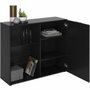BigBuy Home Petit meuble de rangement Noir