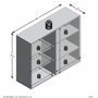 BigBuy Home Petit meuble de rangement Noir