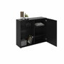 BigBuy Home Petit meuble de rangement Noir