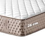 Cecotec Matelas Flow 6790 Hybrid 150x190 cm ferme ressorts zones confort