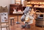 Decorated Life Collection statuette PVC Tea Time Cats - Cat Town Bakery Staff & Customer Set 12 cm