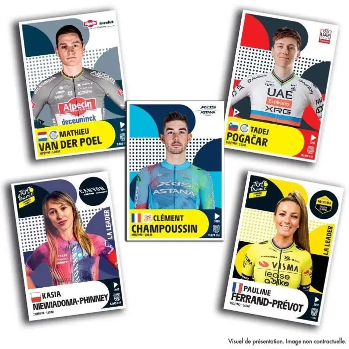 Panini - Tour de France 2025 - Blister de 10 pochettes + 1 offerte - 55 stickers - Collection officielle
