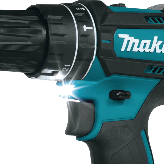 Makita DHP482RFWJ Perceuse-visseuse à percussion sans fil avec 2 batteries 18 V