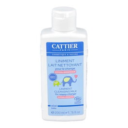 Cattier Liniment pour bébé - Soin nettoyant et protecteur - Flacon 200 ml