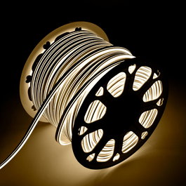 Neon Flex Tuyau de Bande LED 6000K Blanc Froid 24V 8x18mm 6W/m 1m
